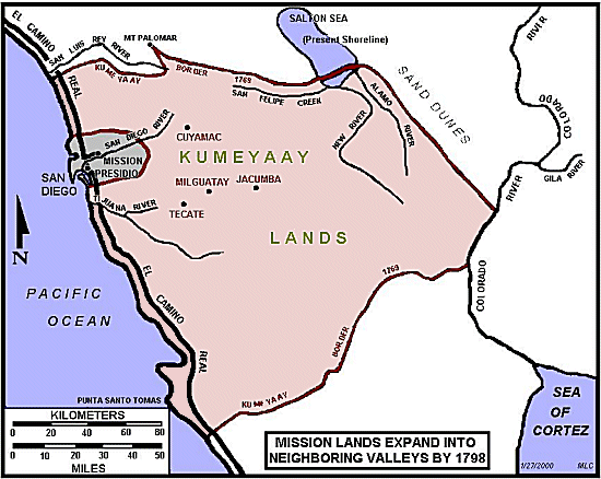 Kumeyaay Spanish Missions 1798