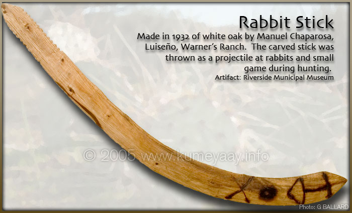 Luise&ntilde;o Rabbit Stick Pictures