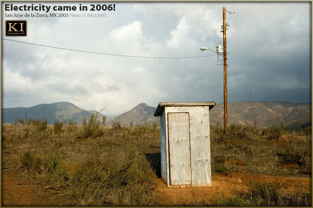 PHOTO DOCUMENTS WHEN ELECTRICITY CAME TO SAN JOSE DE LA ZORRA TRIBAL EJIDO 2006