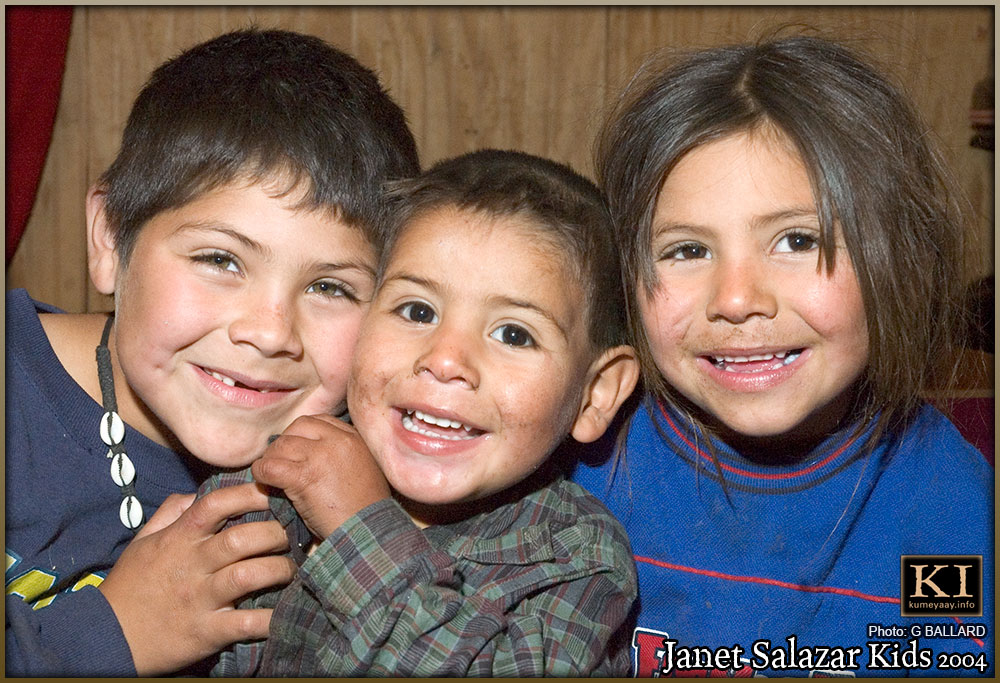 Three smiling children