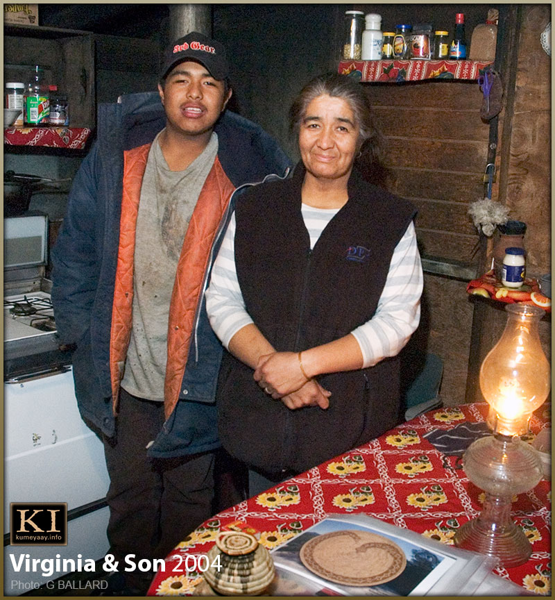 Virgina and son, Kumiai Documentary Tribal ejido, Mexico
