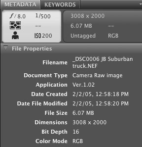 CAMERA DATA